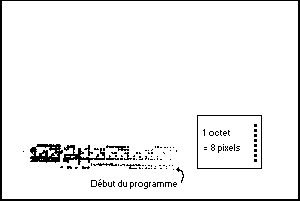 Programme visible sur l'écran graphique.